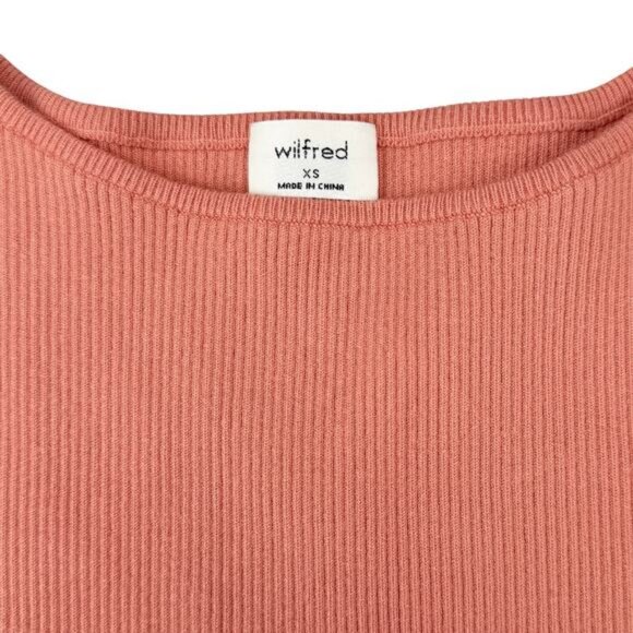 Aritzia Wilfred Yacine Cut-Out In Peach Coral Size XS - Picture 3 of 5